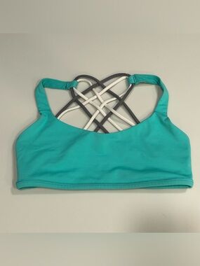 Lululemon Free To Be Wild Bra Bali Breeze/Slate/White Size 6